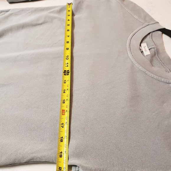 Madewell Sweater size Small oversized Blue gray washed out - Picture 6 of 10